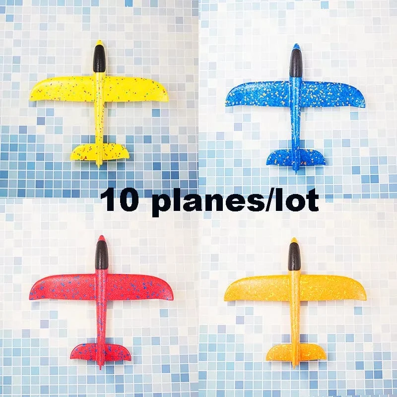 Schaum Hand Werfen Flugzeuge Spielzeug 37cm 48cm Flug Modus Segelflugzeug Trägheit Flugzeuge Modell Flugzeuge für Kinder Outdoor Sport