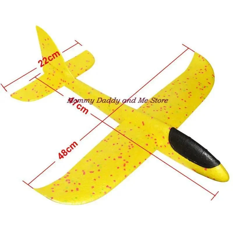 Schaum Hand Werfen Flugzeuge Spielzeug 37cm 48cm Flug Modus Segelflugzeug Trägheit Flugzeuge Modell Flugzeuge für Kinder Outdoor Sport