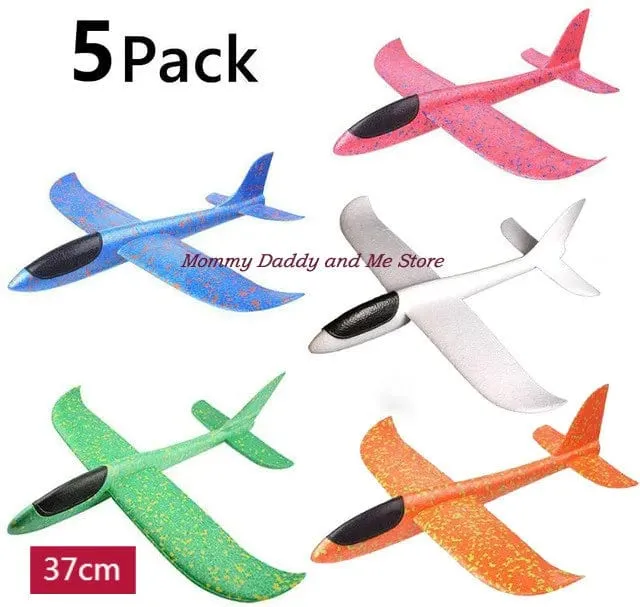 Schaum Hand Werfen Flugzeuge Spielzeug 37cm 48cm Flug Modus Segelflugzeug Trägheit Flugzeuge Modell Flugzeuge für Kinder Outdoor Sport