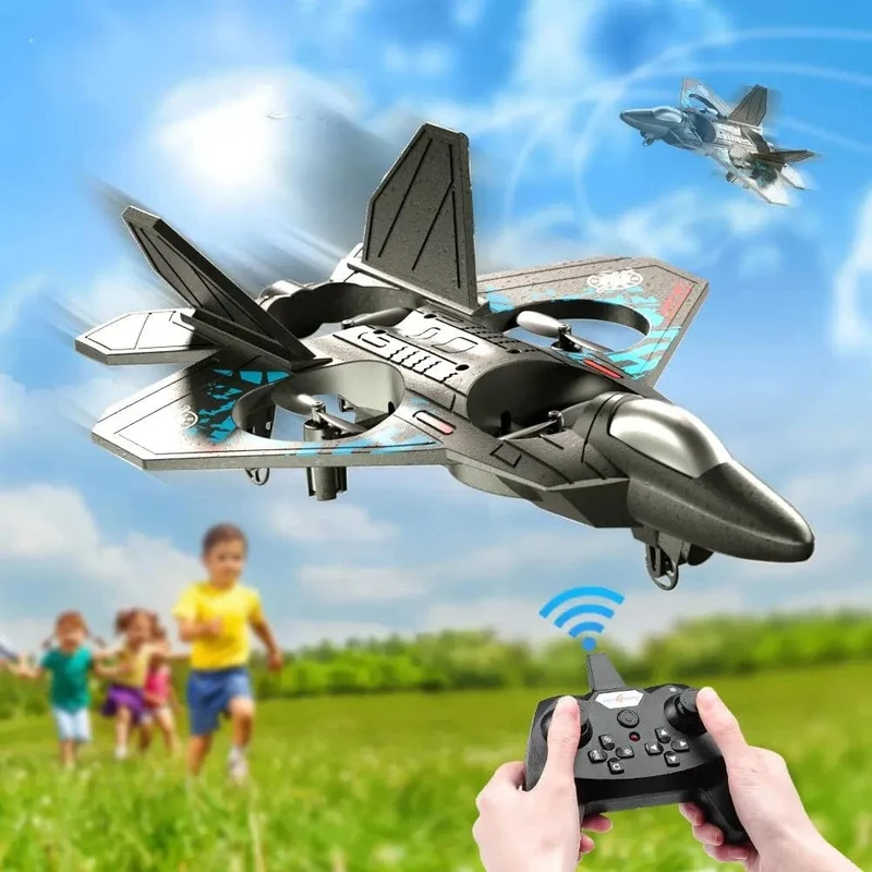 L0712 RC-Flugzeug, 2.4-G-Fernbedienung, Schwerkraftsensor-Hubschrauber, Segelflugzeug mit leichten EPP-Schaumkämpfern für Jungen und Kinder