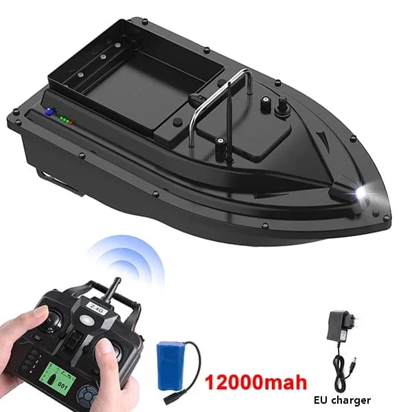 RC Fischköderboot mit Tasche GPS Auto Return 2KG Load Bin 500M Entfernung Nachtlicht 12000mAh 6 Stunden RC Schiff Spielzeug