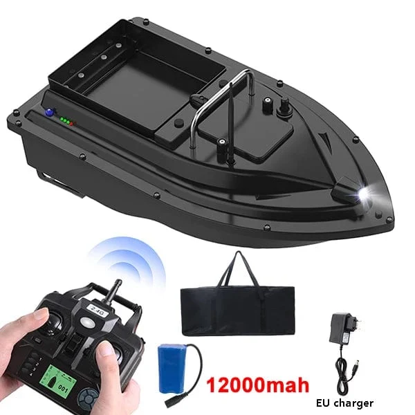 RC Fischköderboot mit Tasche GPS Auto Return 2KG Load Bin 500M Entfernung Nachtlicht 12000mAh 6 Stunden RC Schiff Spielzeug