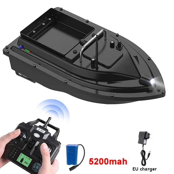 RC Fischköderboot mit Tasche GPS Auto Return 2KG Load Bin 500M Entfernung Nachtlicht 12000mAh 6 Stunden RC Schiff Spielzeug