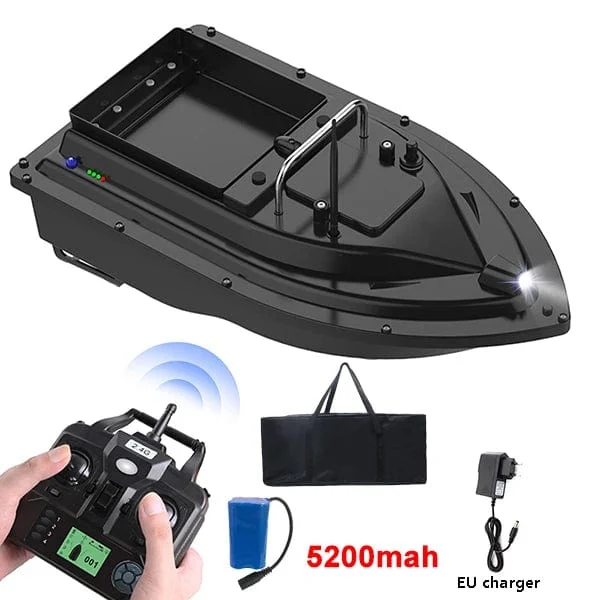 RC Fischköderboot mit Tasche GPS Auto Return 2KG Load Bin 500M Entfernung Nachtlicht 12000mAh 6 Stunden RC Schiff Spielzeug