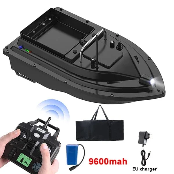 RC Fischköderboot mit Tasche GPS Auto Return 2KG Load Bin 500M Entfernung Nachtlicht 12000mAh 6 Stunden RC Schiff Spielzeug