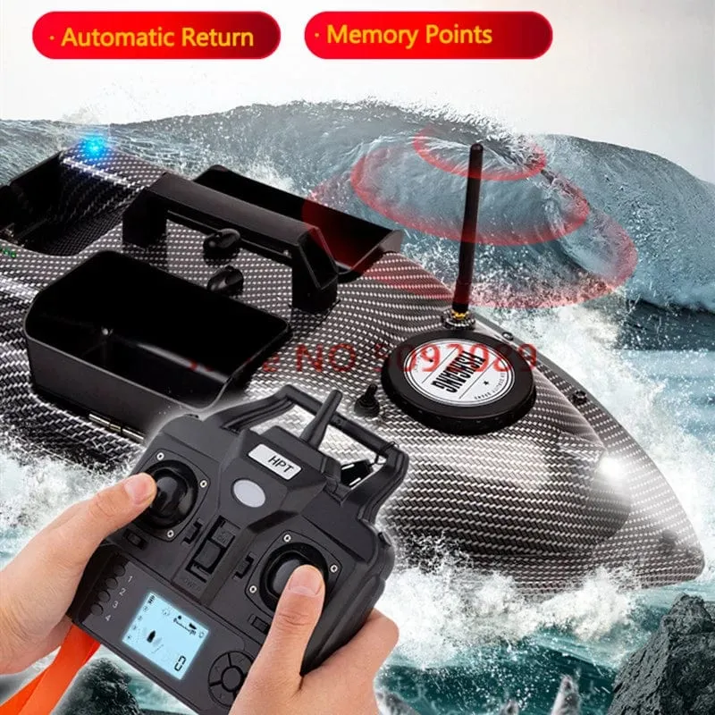GPS Dual Position Fixed Speed ​​Cruise RC Fischköderboot 2KG 500M Dual Motor 3-Hopper 16 Point Nesting Boat Fish Finder VS V18