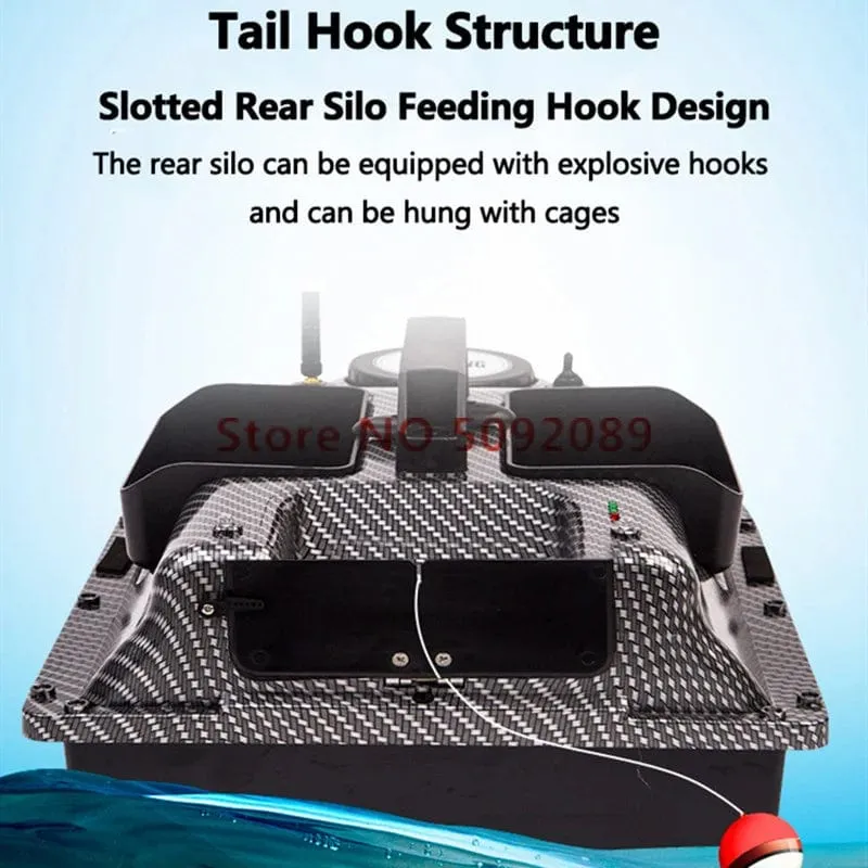 GPS Dual Position Fixed Speed ​​Cruise RC Fischköderboot 2KG 500M Dual Motor 3-Hopper 16 Point Nesting Boat Fish Finder VS V18