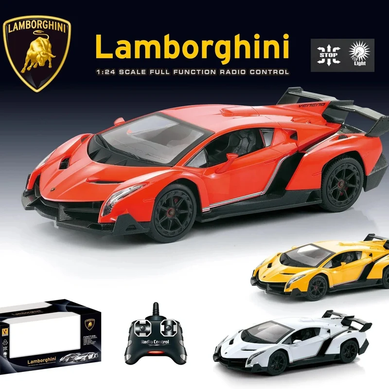 Lamborghini 1:16RC Originalgenehmigung, ferngesteuertes Innen- und Außenauto, cooles Beleuchtungsmodell, Spielzeug-Geschenkserie für KINDER