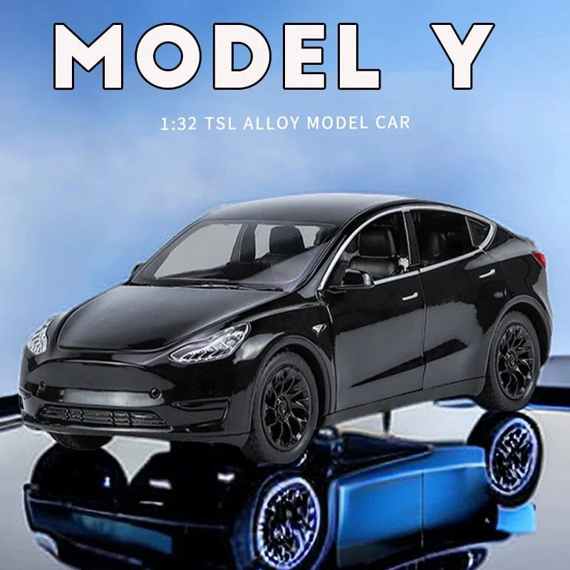 1:32 MODELL Y SUV Legierung Automodell Druckguss Spielzeugfahrzeuge Simulation Metallautos für Kinder Autodekoration Weihnachtsgeschenke für Jungen