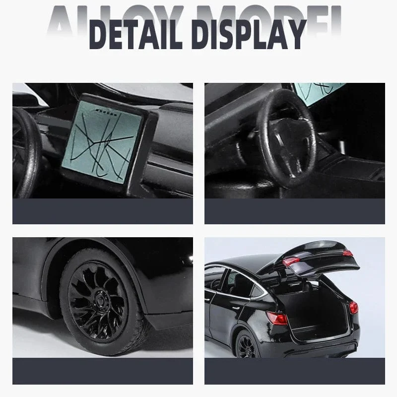 1:32 MODELL Y SUV Legierung Automodell Druckguss Spielzeugfahrzeuge Simulation Metallautos für Kinder Autodekoration Weihnachtsgeschenke für Jungen