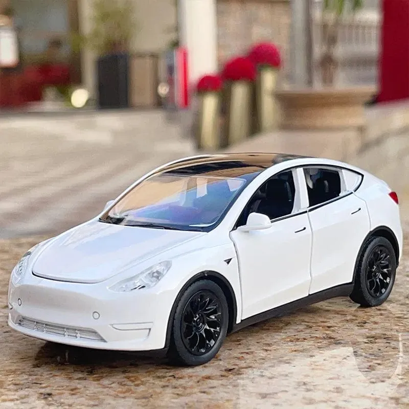 1:32 MODELL Y SUV Legierung Automodell Druckguss Spielzeugfahrzeuge Simulation Metallautos für Kinder Autodekoration Weihnachtsgeschenke für Jungen