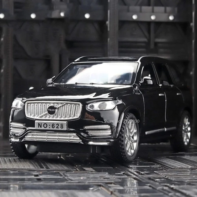 1:32 XC90 SUV Legierung Automodell Spielzeug Metall Druckguss Simulation Geländewagen Modell Sound Licht Sammlung Junge Hobbys Sammlung