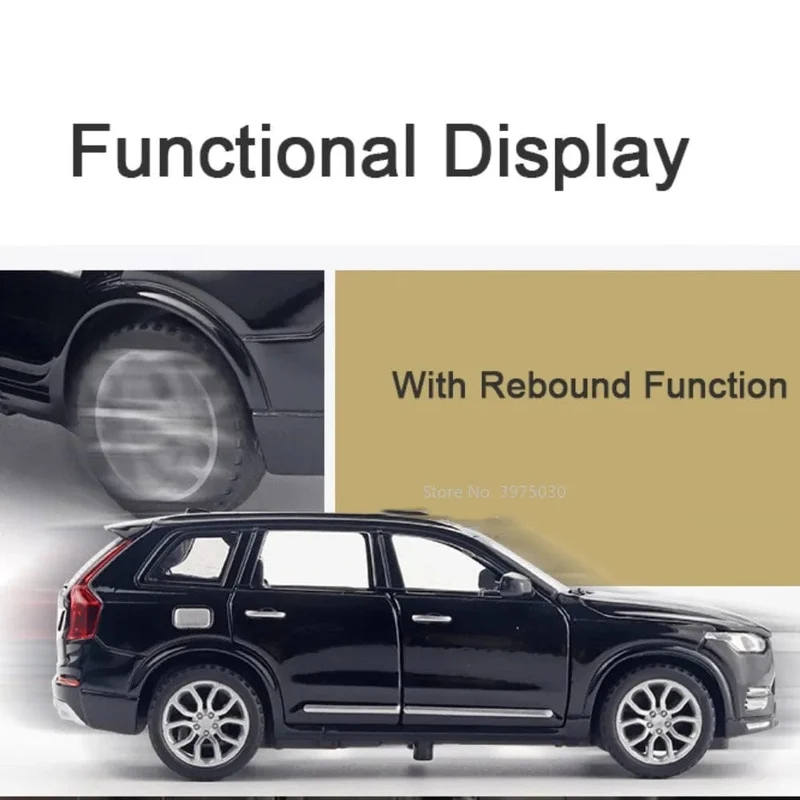 1:32 XC90 SUV Legierung Automodell Spielzeug Metall Druckguss Simulation Geländewagen Modell Sound Licht Sammlung Junge Hobbys Sammlung