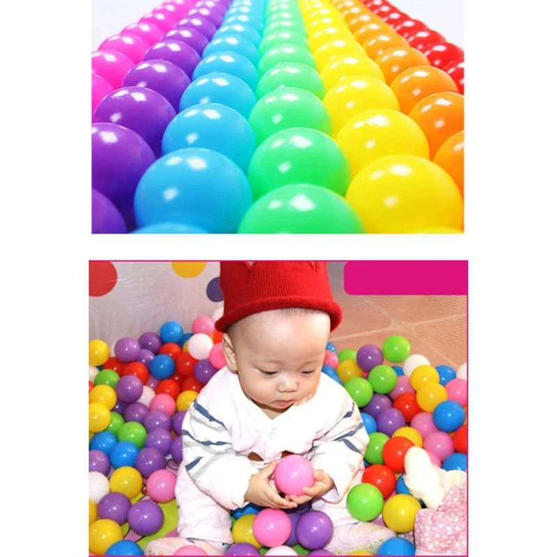 50/100 Stücke Umweltfreundliche Bunte Bällebad Weichem Kunststoff Ozean Bälle Wasser Pool Ocean Wave Ball Outdoor Spielzeug Für Kinder Kinder Baby