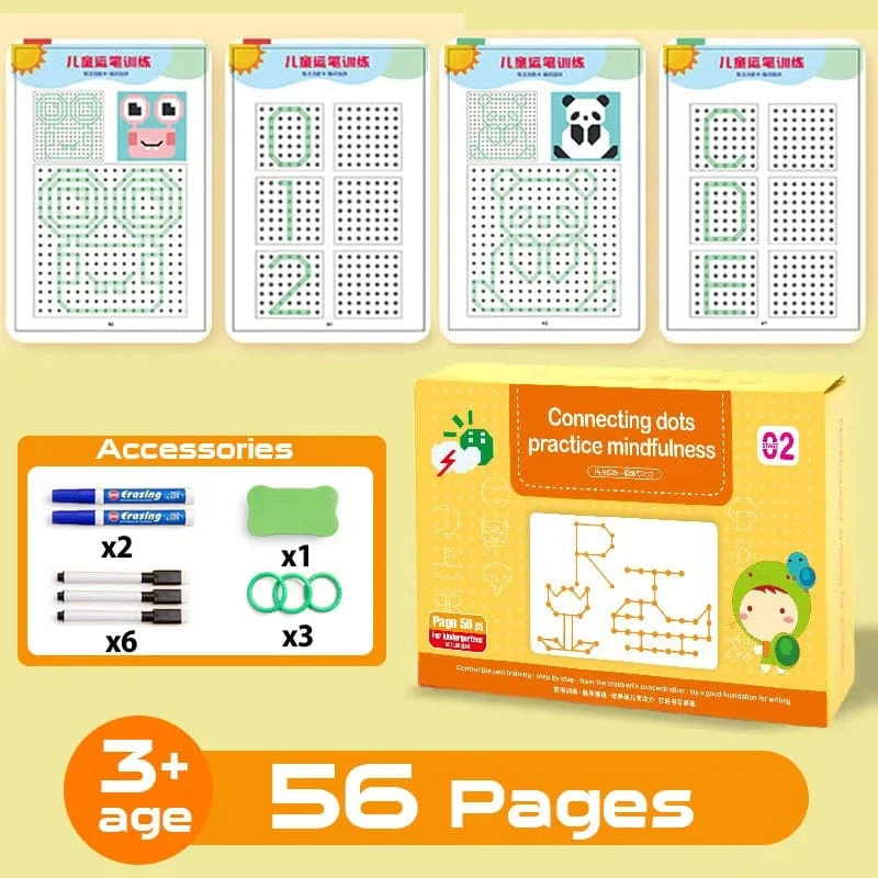 Kinder Montessori Zeichenspielzeug Pen Control Training Farbe Form Math Match Game Set Kleinkind Lernaktivitäten Lernspielzeug