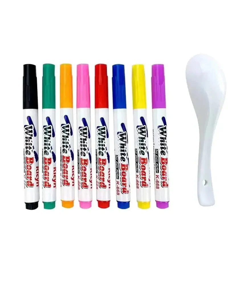 8/12 farben Magische Wasser Schwimmenden Stift Set Kinder Pädagogisches Malerei Stift Spielzeug Whiteboard Marker Student Bunte Doodle Wasser Stift