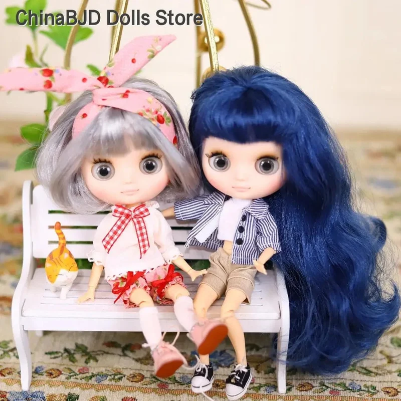 ICY DBS Blyth Middie Puppe mit Gelenkkörper, 20 cm, maßgeschneiderte Puppe, Nacktpuppe oder komplettes Set, inklusive Kleidung und Schuhen, DIY-Spielzeug, Geschenk für Mädchen