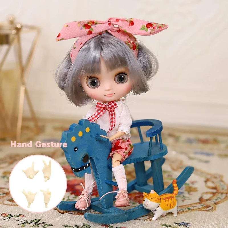 ICY DBS Blyth Middie Puppe mit Gelenkkörper, 20 cm, maßgeschneiderte Puppe, Nacktpuppe oder komplettes Set, inklusive Kleidung und Schuhen, DIY-Spielzeug, Geschenk für Mädchen