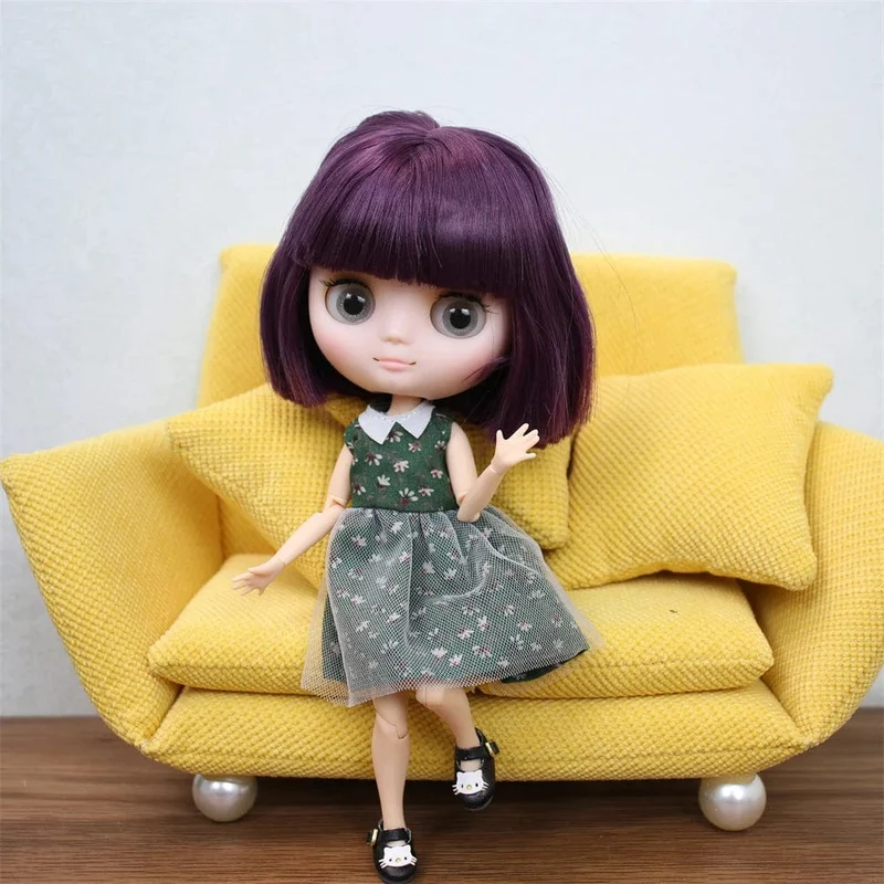 ICY DBS Blyth Middie Puppe mit Gelenkkörper, 20 cm, maßgeschneiderte Puppe, Nacktpuppe oder komplettes Set, inklusive Kleidung und Schuhen, DIY-Spielzeug, Geschenk für Mädchen