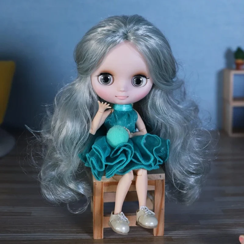 ICY DBS Blyth Middie Puppe mit Gelenkkörper, 20 cm, maßgeschneiderte Puppe, Nacktpuppe oder komplettes Set, inklusive Kleidung und Schuhen, DIY-Spielzeug, Geschenk für Mädchen