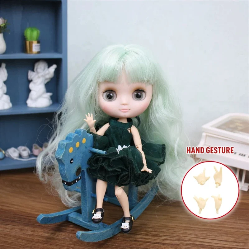 ICY DBS Blyth Middie Puppe mit Gelenkkörper, 20 cm, maßgeschneiderte Puppe, Nacktpuppe oder komplettes Set, inklusive Kleidung und Schuhen, DIY-Spielzeug, Geschenk für Mädchen