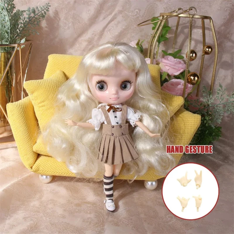 ICY DBS Blyth Middie Puppe mit Gelenkkörper, 20 cm, maßgeschneiderte Puppe, Nacktpuppe oder komplettes Set, inklusive Kleidung und Schuhen, DIY-Spielzeug, Geschenk für Mädchen