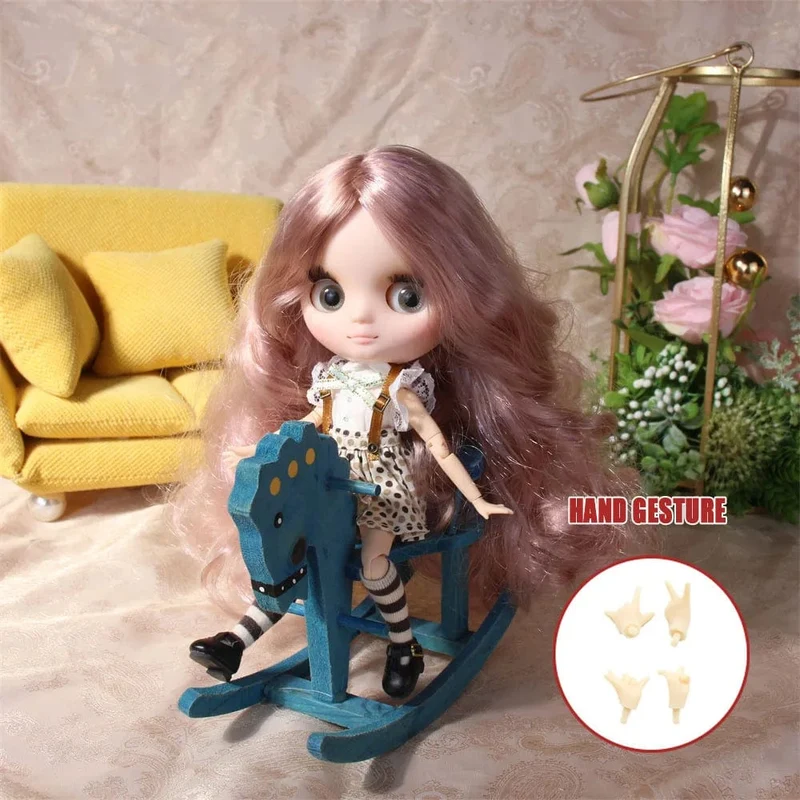 ICY DBS Blyth Middie Puppe mit Gelenkkörper, 20 cm, maßgeschneiderte Puppe, Nacktpuppe oder komplettes Set, inklusive Kleidung und Schuhen, DIY-Spielzeug, Geschenk für Mädchen
