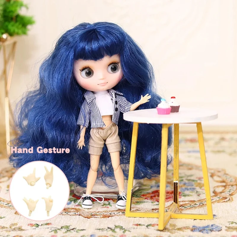 ICY DBS Blyth Middie Puppe mit Gelenkkörper, 20 cm, maßgeschneiderte Puppe, Nacktpuppe oder komplettes Set, inklusive Kleidung und Schuhen, DIY-Spielzeug, Geschenk für Mädchen