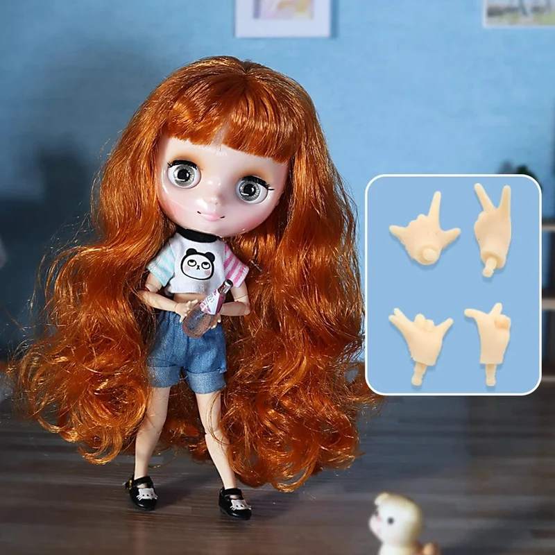 ICY DBS Blyth Middie Puppe mit Gelenkkörper, 20 cm, maßgeschneiderte Puppe, Nacktpuppe oder komplettes Set, inklusive Kleidung und Schuhen, DIY-Spielzeug, Geschenk für Mädchen