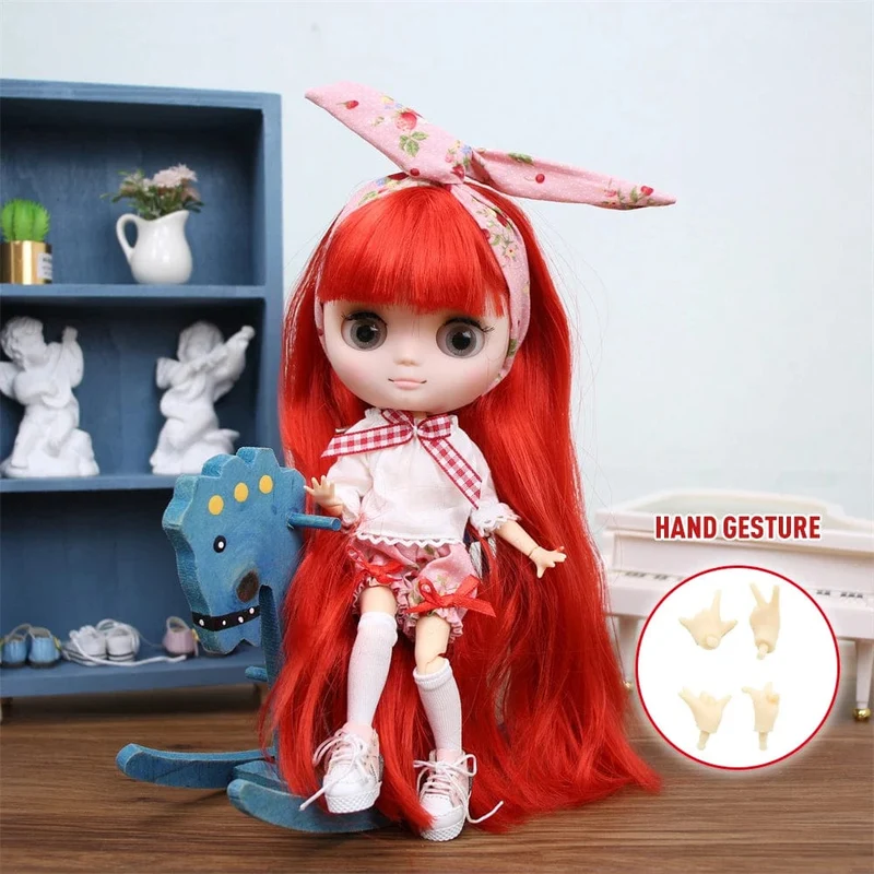 ICY DBS Blyth Middie Puppe mit Gelenkkörper, 20 cm, maßgeschneiderte Puppe, Nacktpuppe oder komplettes Set, inklusive Kleidung und Schuhen, DIY-Spielzeug, Geschenk für Mädchen