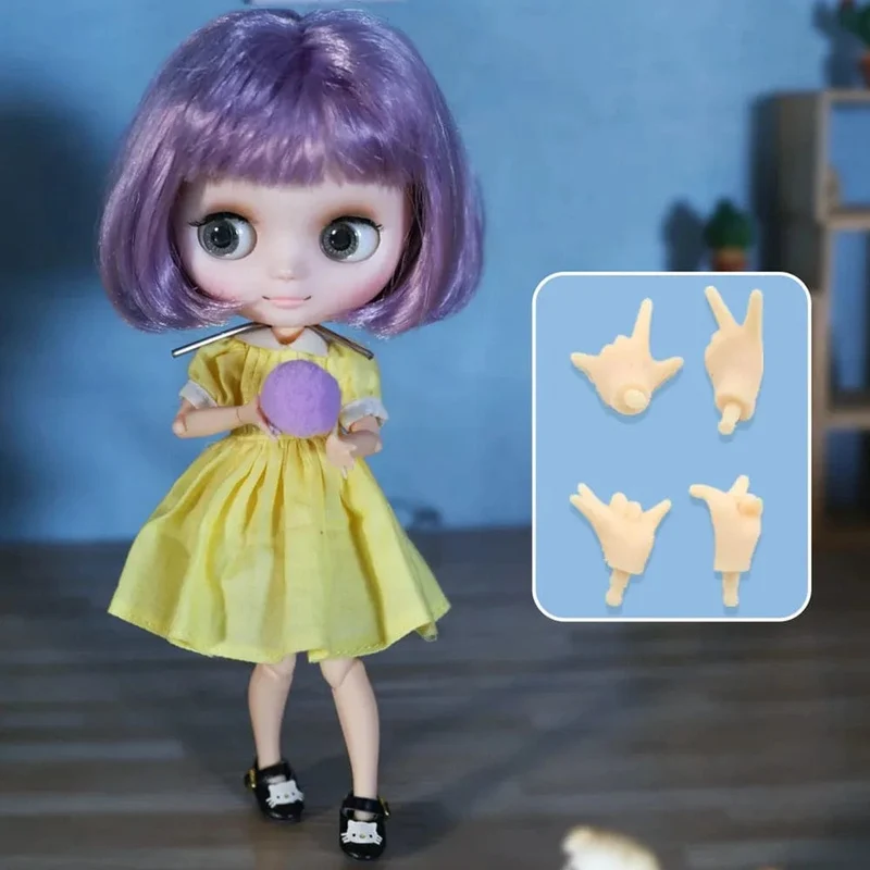 ICY DBS Blyth Middie Puppe mit Gelenkkörper, 20 cm, maßgeschneiderte Puppe, Nacktpuppe oder komplettes Set, inklusive Kleidung und Schuhen, DIY-Spielzeug, Geschenk für Mädchen