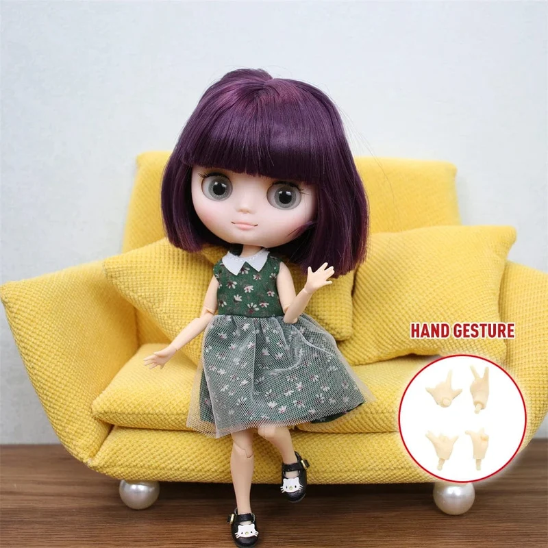 ICY DBS Blyth Middie Puppe mit Gelenkkörper, 20 cm, maßgeschneiderte Puppe, Nacktpuppe oder komplettes Set, inklusive Kleidung und Schuhen, DIY-Spielzeug, Geschenk für Mädchen