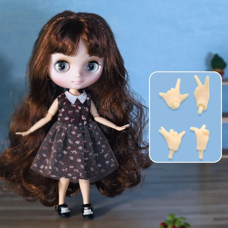 ICY DBS Blyth Middie Puppe mit Gelenkkörper, 20 cm, maßgeschneiderte Puppe, Nacktpuppe oder komplettes Set, inklusive Kleidung und Schuhen, DIY-Spielzeug, Geschenk für Mädchen