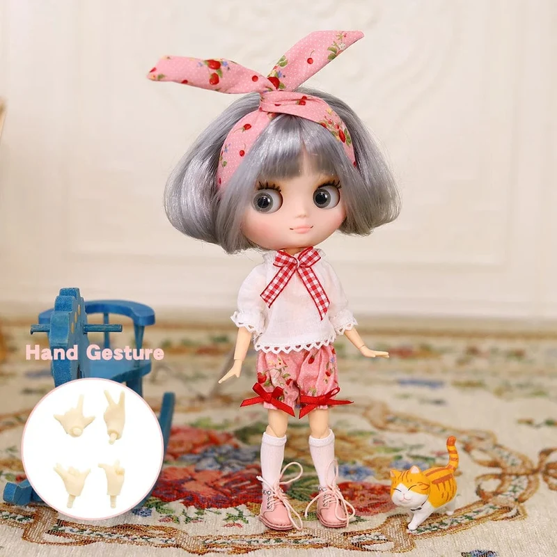ICY DBS Blyth Middie Puppe mit Gelenkkörper, 20 cm, maßgeschneiderte Puppe, Nacktpuppe oder komplettes Set, inklusive Kleidung und Schuhen, DIY-Spielzeug, Geschenk für Mädchen