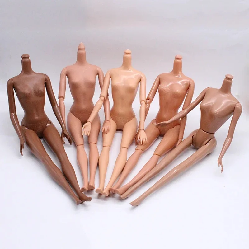 30 cm großer afrikanischer Puppenkörper, Körper mit 5/11/13/20 Gelenken, dunkle Haut, hübsches Mädchenspielzeug für Kinder