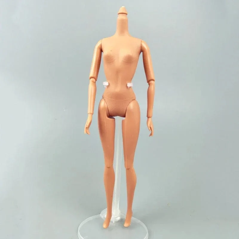 30 cm großer afrikanischer Puppenkörper, Körper mit 5/11/13/20 Gelenken, dunkle Haut, hübsches Mädchenspielzeug für Kinder