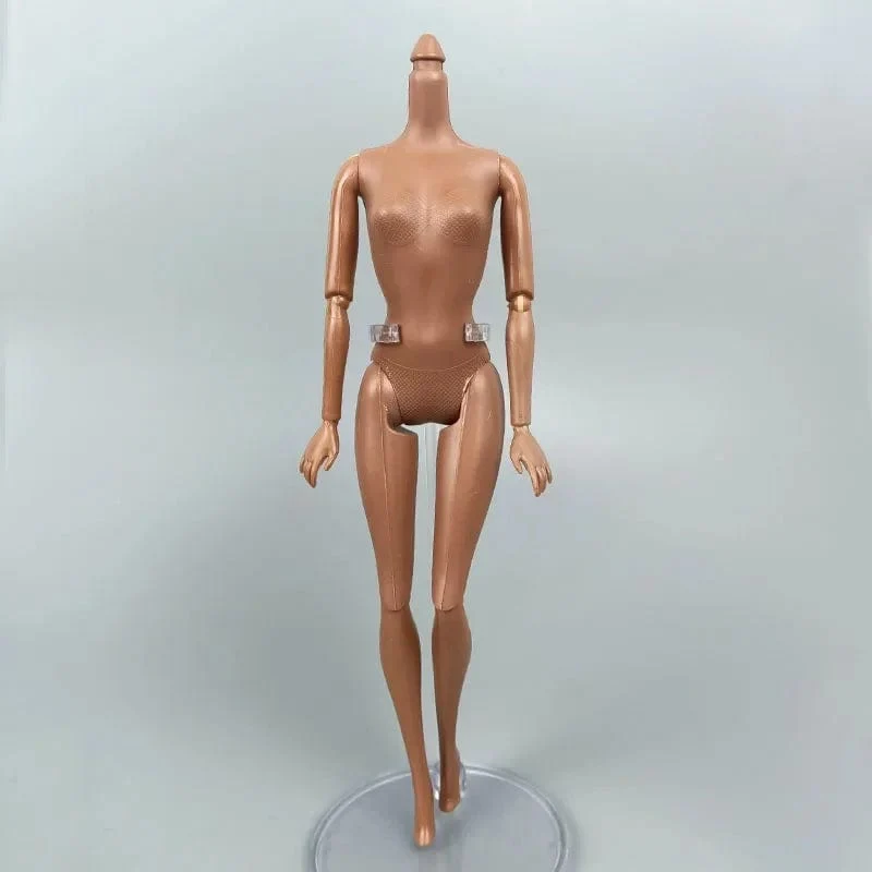 30 cm großer afrikanischer Puppenkörper, Körper mit 5/11/13/20 Gelenken, dunkle Haut, hübsches Mädchenspielzeug für Kinder