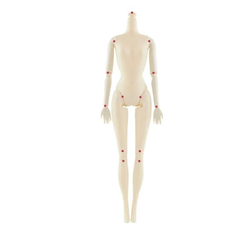 30 cm großer afrikanischer Puppenkörper, Körper mit 5/11/13/20 Gelenken, dunkle Haut, hübsches Mädchenspielzeug für Kinder
