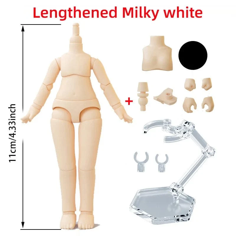 Neue 10 cm 11 cm BJD Puppe spielzeug YMY körper geeignet für GSC ob11 1/12 BJD puppe körper sphärische joint puppe spielzeug hand set puppe zubehör