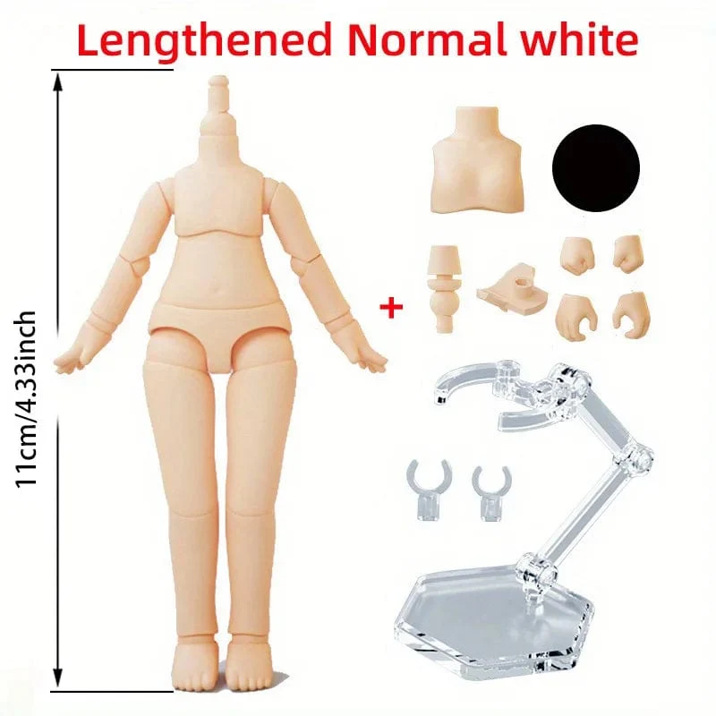 Neue 10 cm 11 cm BJD Puppe spielzeug YMY körper geeignet für GSC ob11 1/12 BJD puppe körper sphärische joint puppe spielzeug hand set puppe zubehör