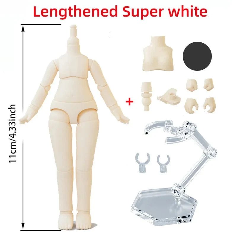 Neue 10 cm 11 cm BJD Puppe spielzeug YMY körper geeignet für GSC ob11 1/12 BJD puppe körper sphärische joint puppe spielzeug hand set puppe zubehör