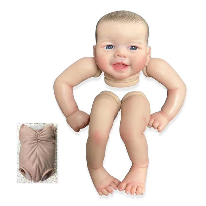 19 Zoll, bereits bemalt, lebensechte Puppenbausätze, weiches Vinyl, lebensechte Babypuppen, Zubehör für realistische DIY-Spielzeuge, DIY-Puppenbausätze