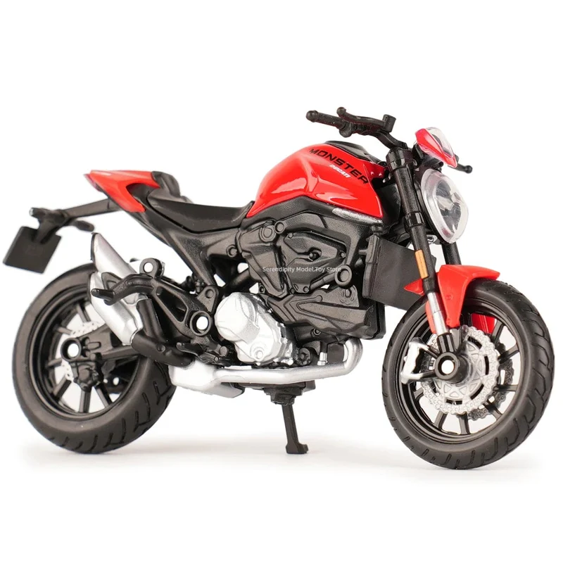 Maisto 1:18 2021 Ducati Monster + statische Druckgussfahrzeuge, Sammlerstücke, Hobbys, Motorradmodell, Spielzeug