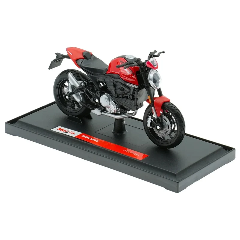 Maisto 1:18 2021 Ducati Monster + statische Druckgussfahrzeuge, Sammlerstücke, Hobbys, Motorradmodell, Spielzeug