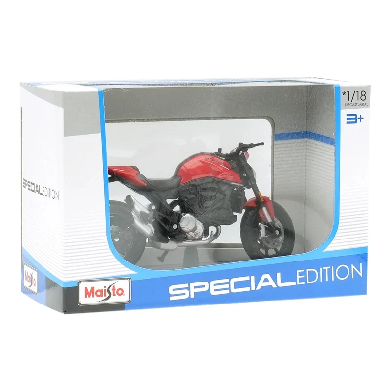 Maisto 1:18 2021 Ducati Monster + statische Druckgussfahrzeuge, Sammlerstücke, Hobbys, Motorradmodell, Spielzeug