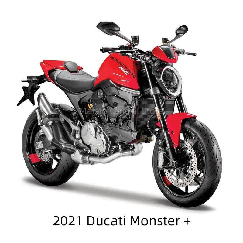 Maisto 1:18 2021 Ducati Monster + statische Druckgussfahrzeuge, Sammlerstücke, Hobbys, Motorradmodell, Spielzeug