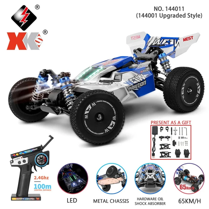 WLtoys Rc Auto 144011 1/14 4WD LED Spielzeug 144001 Verbesserter Stil Jungen Fernbedienung Drift Off Road Spiel Rennmodell Kinder Geschenk