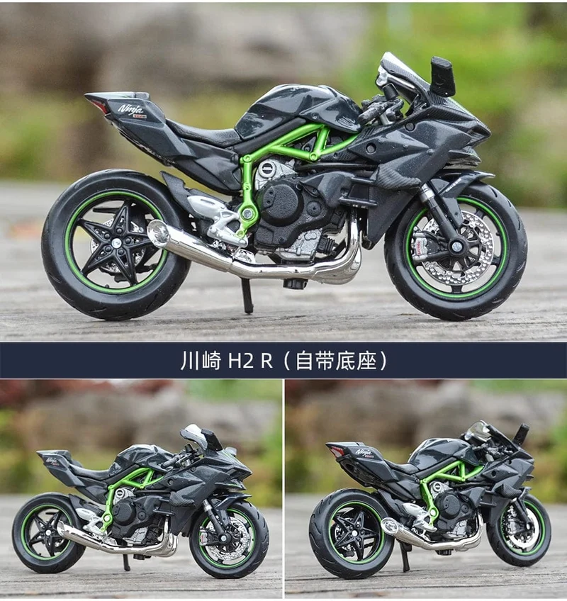 Maisto 1:18 Kawasaki H2 R Ninja ZX-10R 14R 9R Z1000 Statische Druckgussfahrzeuge Sammlerstücke Hobbys Motorradmodell Spielzeug
