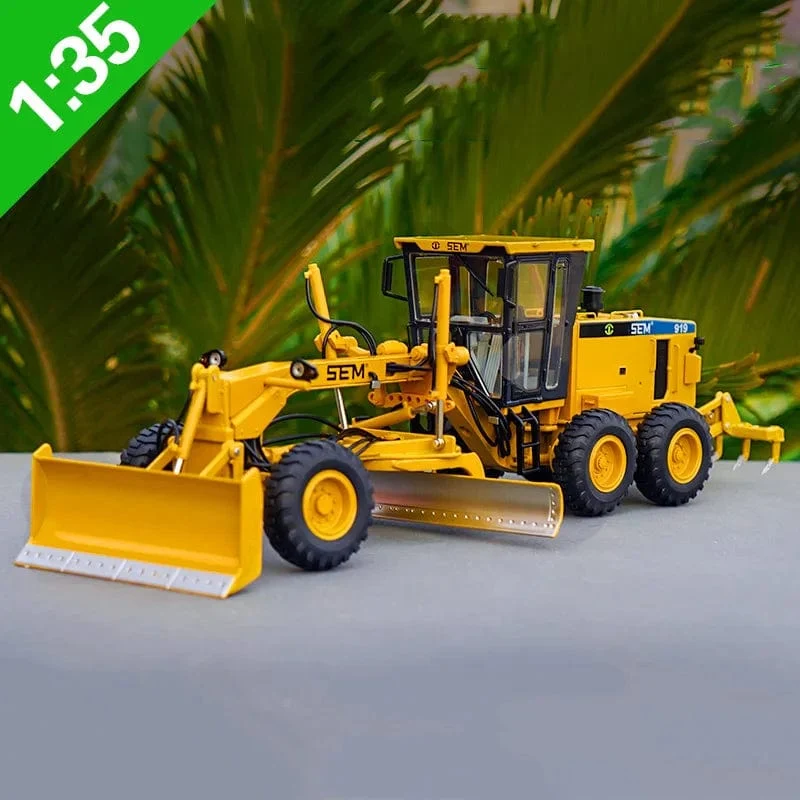 1:35 Maßstab Druckguss Engineering Baumaschinen Modell Spielzeug für CAT SEM919 Grader Modell Legierung Replik Sammlung Spielzeug