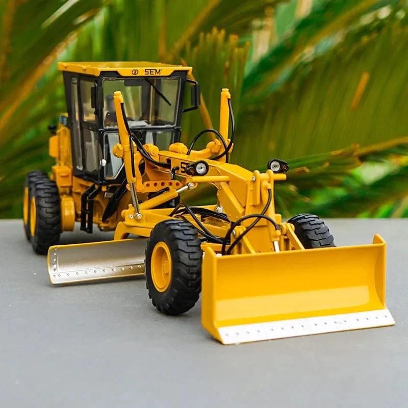 1:35 Maßstab Druckguss Engineering Baumaschinen Modell Spielzeug für CAT SEM919 Grader Modell Legierung Replik Sammlung Spielzeug